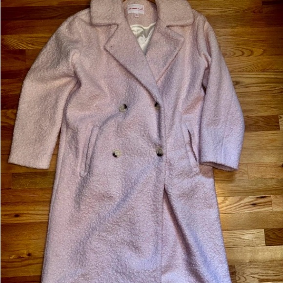 Jillian Harris Joe Fresh Fuzzy Coat with Pockets - Picture 2 of 4
